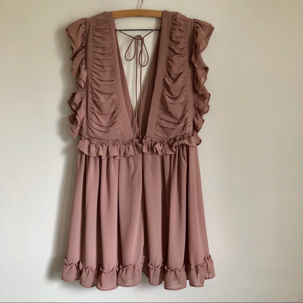 Mauve Ruffle Dress